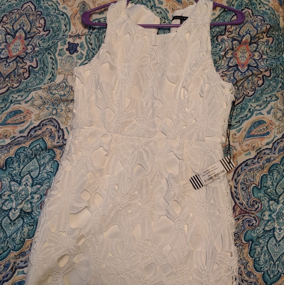 Boutique white lace dress